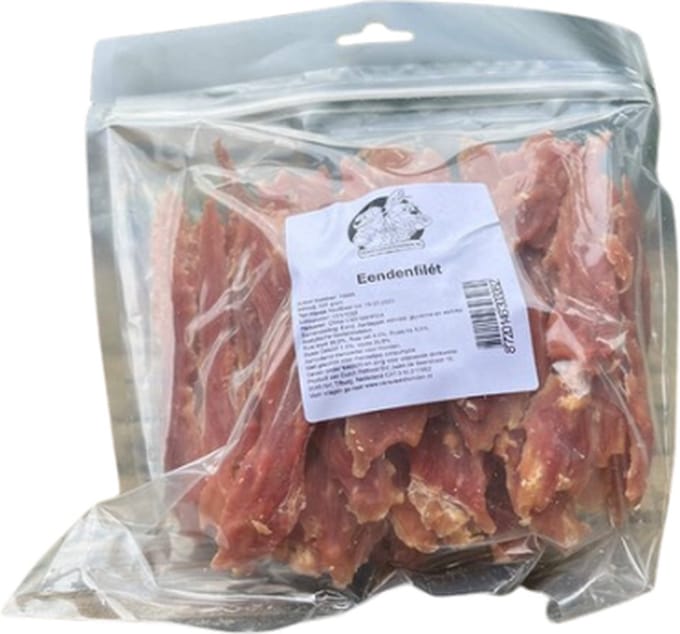 2x Eendenfilet - Hondensnacks - totaal 2x 400 gram - Versvleeshonden