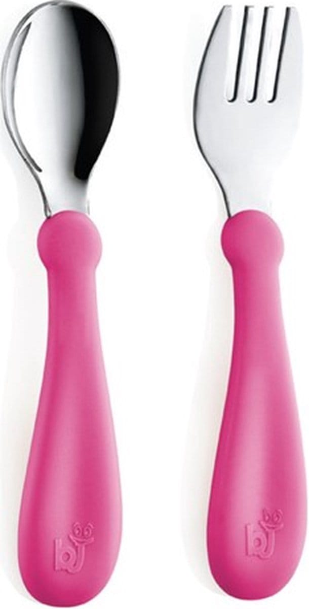 Babyjem Vork En Lepel Metaal Roze
