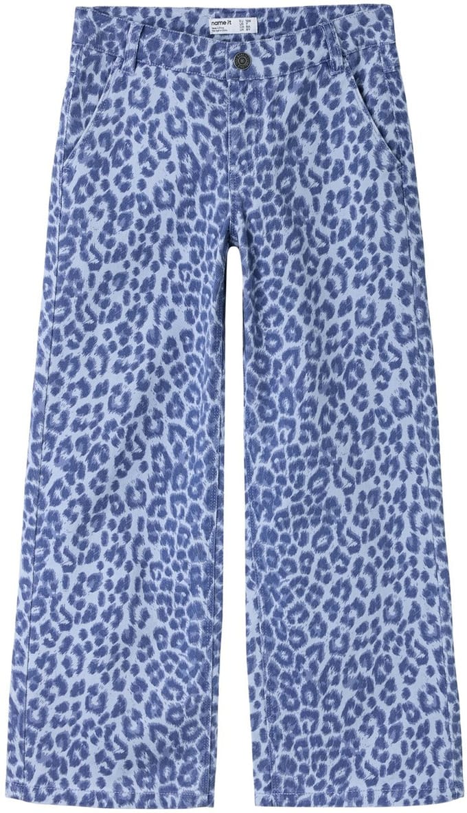Meisjes mom jeans leopard – trendy broek Name It 128