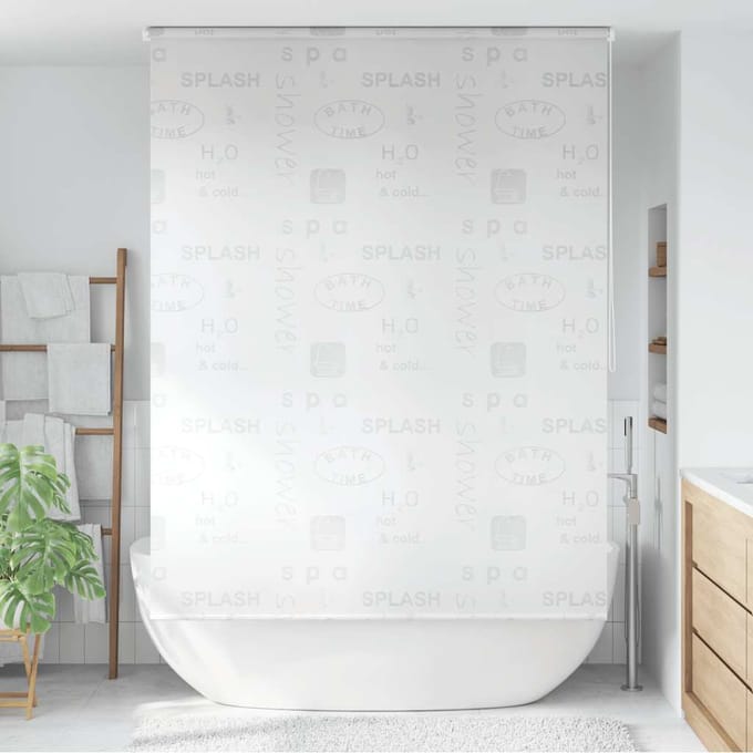 vidaXL - Rolgordijn - voor - douche - 160x240 - cm - splash