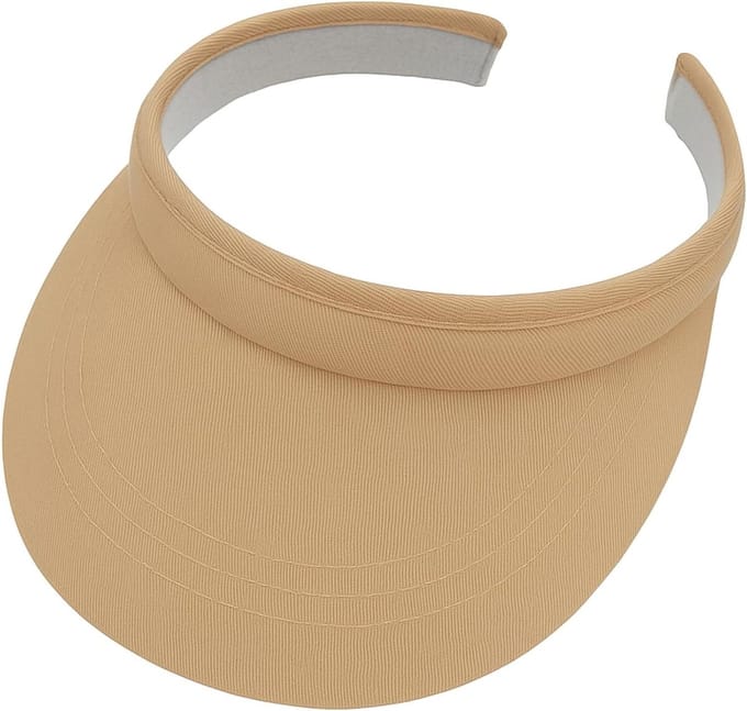 Sport Visor - Zonnehoed - Outdoor Activiteiten - Klassiek Design - One Size - Beige