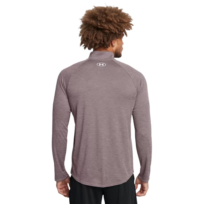 Under Armour Heren 2.0 Technische top met halve rits (Grijs)