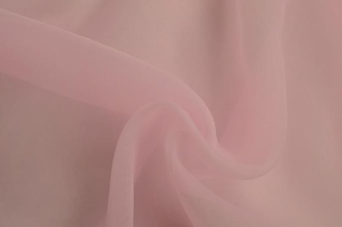 Organza stof - Lichtroze - 150cm breed - 15 meter