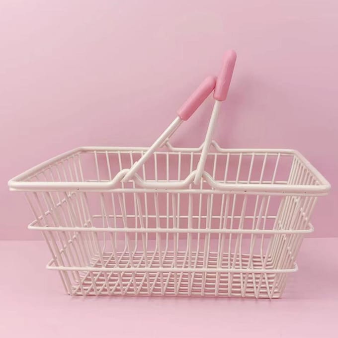 Tafel Opbergmand IJzer Stevig Stabiel Gezond Olieverf Mooi Draagbare Opbergmand voor white