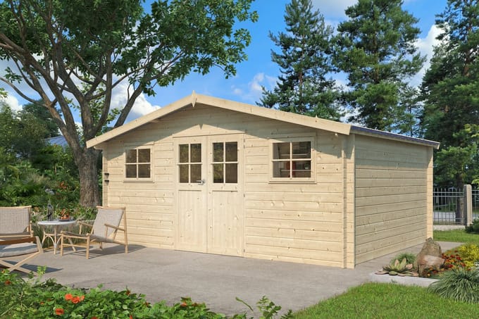 Woodlands Blokhut Hudson XL 505 x 385 cm