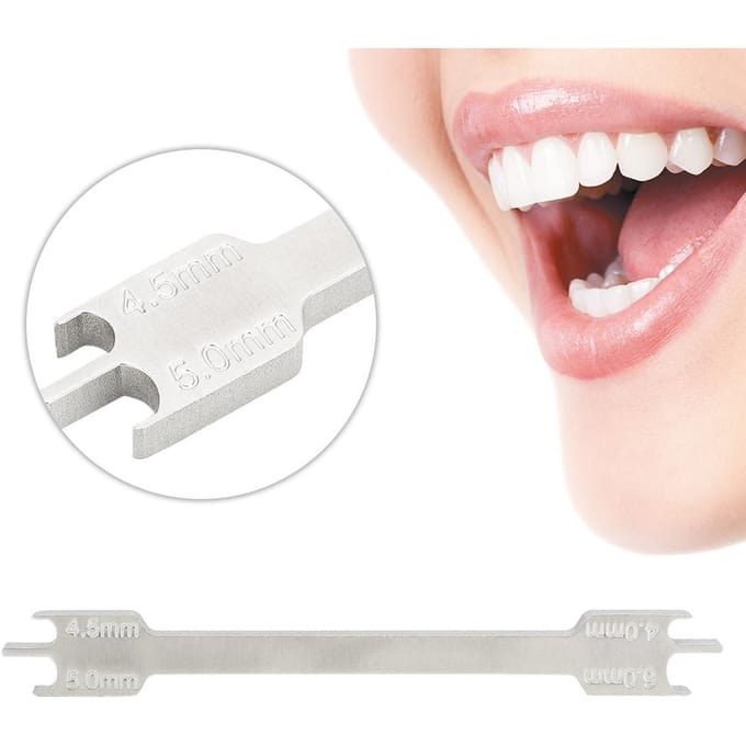Dentale Beugel Maat Locator Dentale Materialen Orthodontische Beugel Positioneerder L white