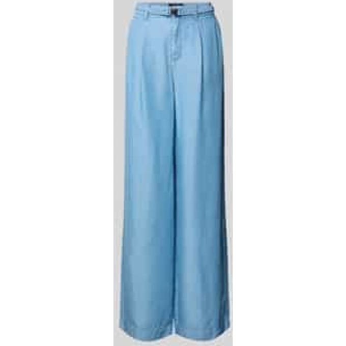 Wide fit jeans met bandplooien