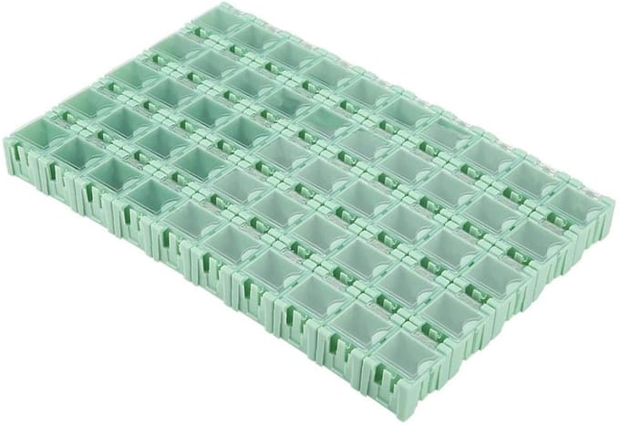 Dailygoody - SMT Opbergbak - 50 Stuks Groene SMD Container voor Elektronische Componenten
