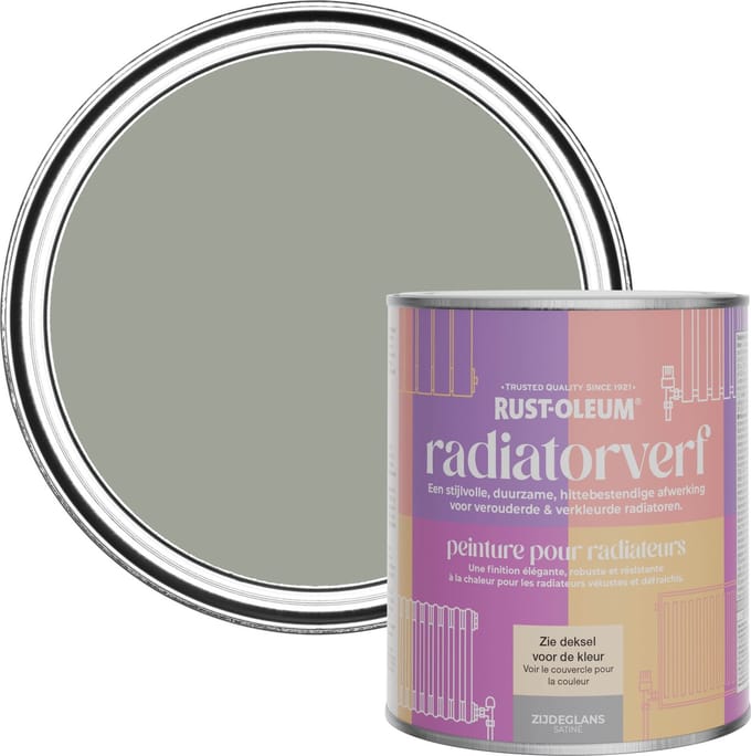 Rust-Oleum Lichtgroen Radiatorverf Zijdeglans - Theeblad 750ml