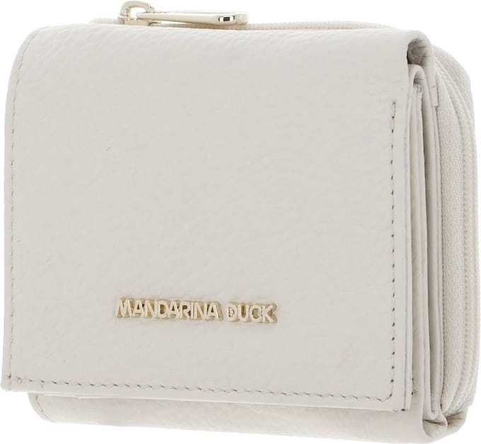 MANDARINA DUCK Leren Portemonnee Mellow Wallet Almond Crème