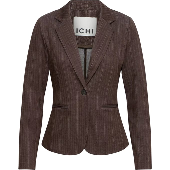 Blazer van viscosemix met reverskraag model 'KATE'