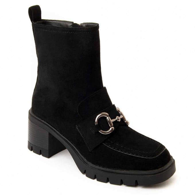 Botín De Tacón Para Mujer.  Montevita  Vareli  96611 41 zwart