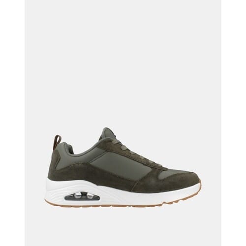 Skechers Skechers Uno Stacre Sneakers groen Leer