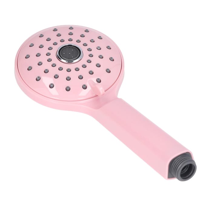 Drukdouchekop ABS Handheld Twee standen Hogedrukdouchesproeier Voorkomt spatten kersenroze kleur