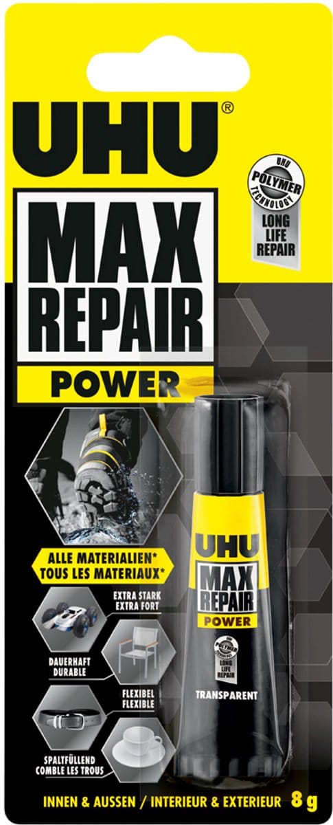 UHU universele lijm Max Repair Power, 8 g tube