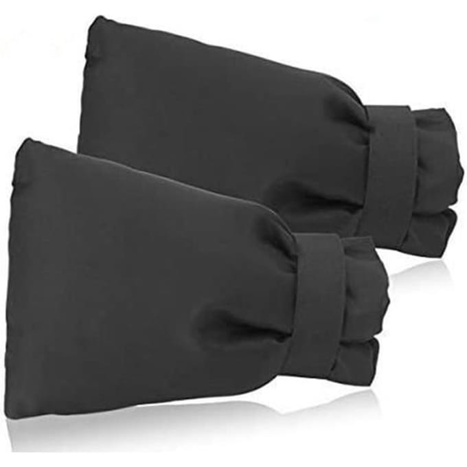 Cache-Robinets - OXFORD - Kit de 2 - Protection contre le froid - Facile à utiliser - Dimensions 18x15 cm noir