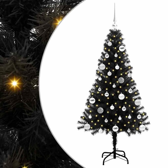 vidaXL - Kerstboom - Zwart - 150 - cm - PVC