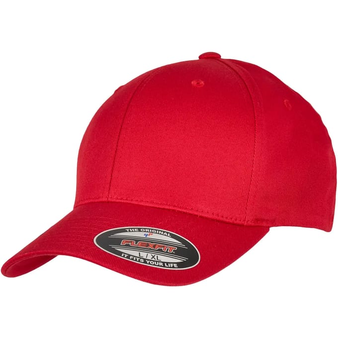 Urban Classics - Organic Cotton Flexfit pet - S/M - Rood
