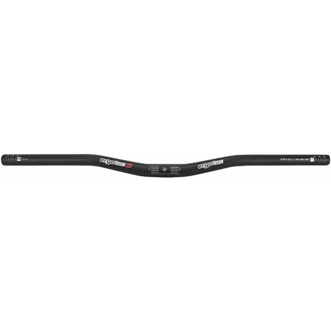 Ergotec Stuur Low Riser 25,4 / 20 / 640mm 9 graden al 6061 t6 zwart