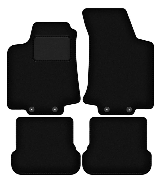 Zwarte veloursmatten voor: Volkswagen Golf IV cabrio (1998-2002)