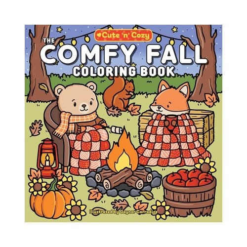 The Comfy Fall Coloring Book - Cute And Cozy - Gaynor Carradice