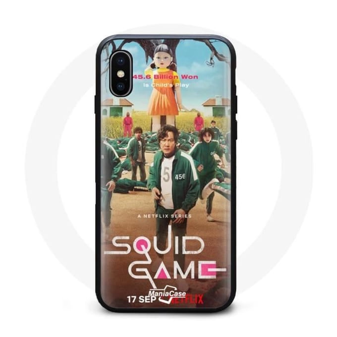 Coque - Squid Game - Iphone XS Max - Souple - Noir - Mixte