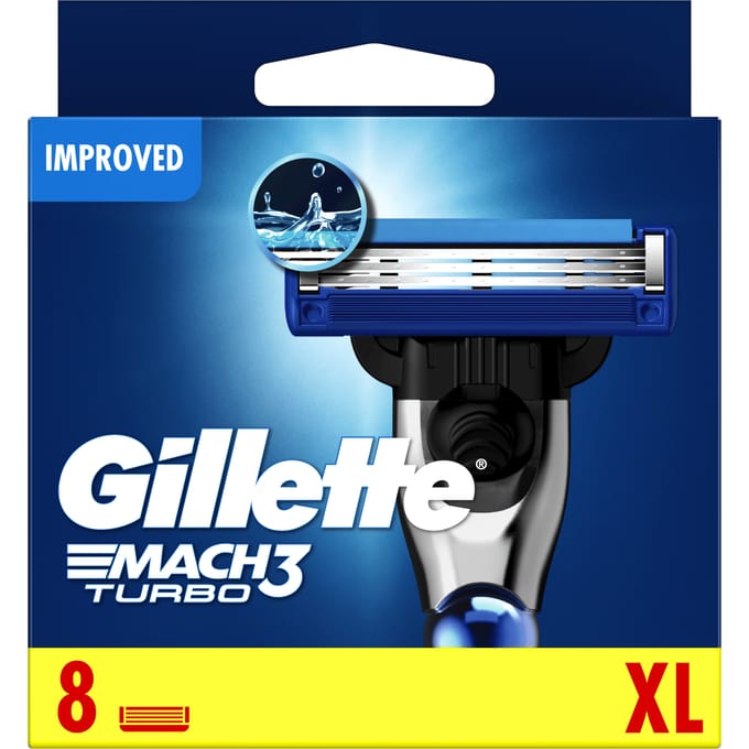 Gillette Mach3 Turbo 8ct: Mach3 Turbo 8 stuks