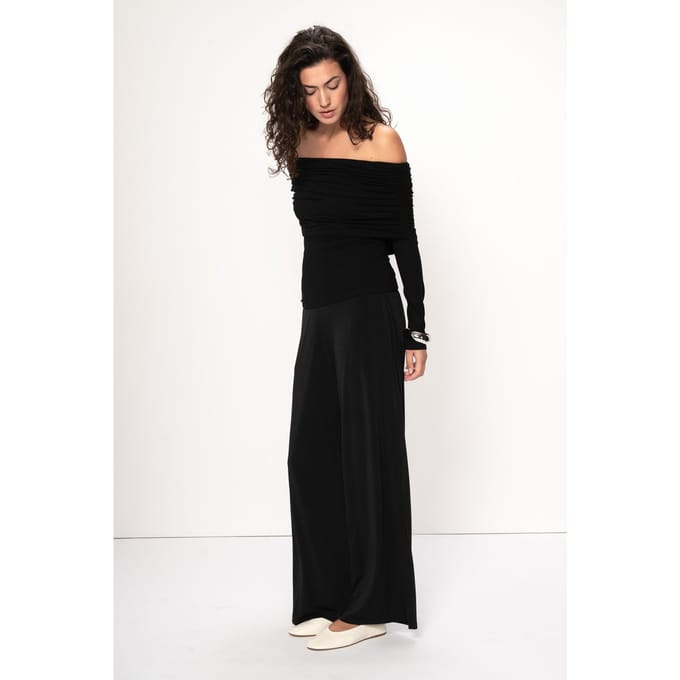 VIVEH Plum Top Black Größe: 42 | Longsleeves Outlet | Damen | Schwarz