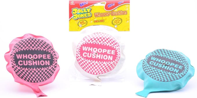 Scheetkussen Whoopee cushion - Scheetzak - Fopartikel - 16,5 cm - Rubber - Kunststof - multicolor