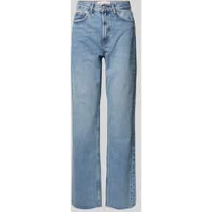 Straight leg jeans van puur katoen, model 'RILEY'