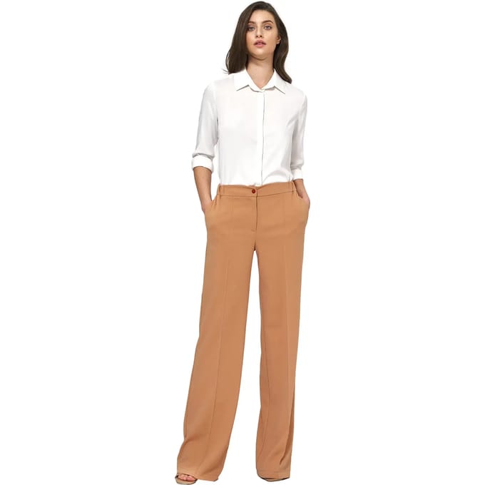 Vrouwen viscose blouse met kraag Nife
