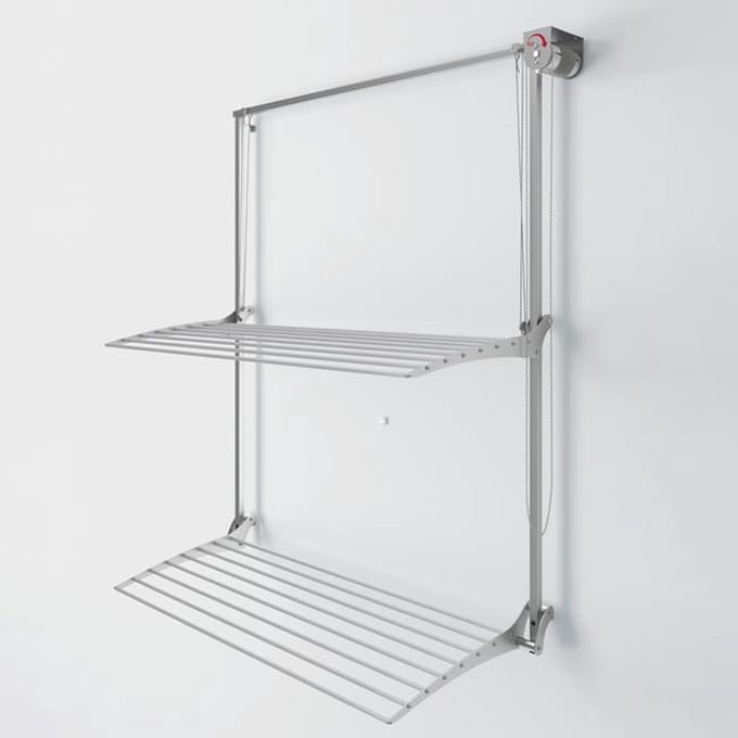 Foxydry Wall Plus 128 cm wanddroogrek -bediening rechts- 128 x 52 x 137 cm