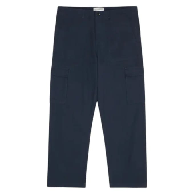 Lange cargobroek in gemêleerd garen KnowledgeCotton Apparel Flint - GOTS/Vegan