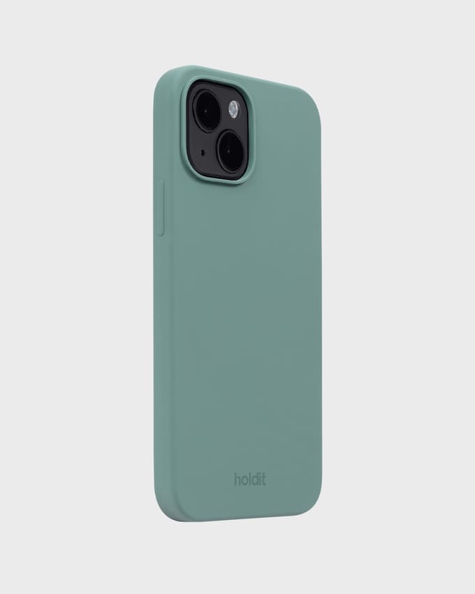 Holdit Silicone Case geschikt voor Apple iPhone 15 - Moss Green