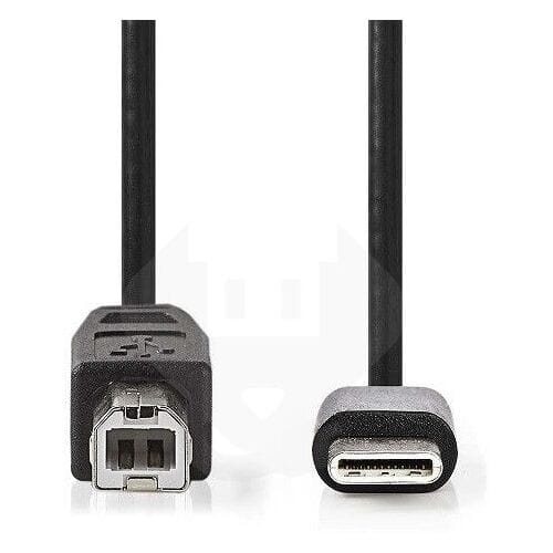 Nedis USB 2.0 Kabel USB-B naar USB-C-2M (Diversen) Nieuw