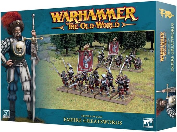 Beeldje Games Workshop Warhammer ToW - Empire de L'Homme : Joueurs d'Épée de l'Empire (x20)
