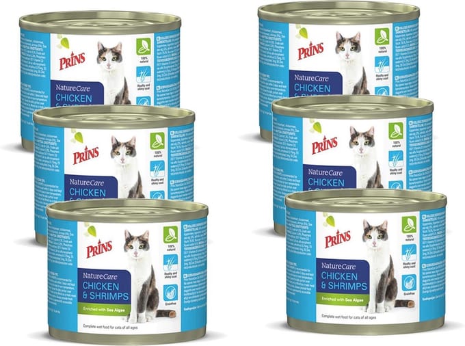 Prins NatureCare Cat Chicken&Shrimps 6x0,2kg