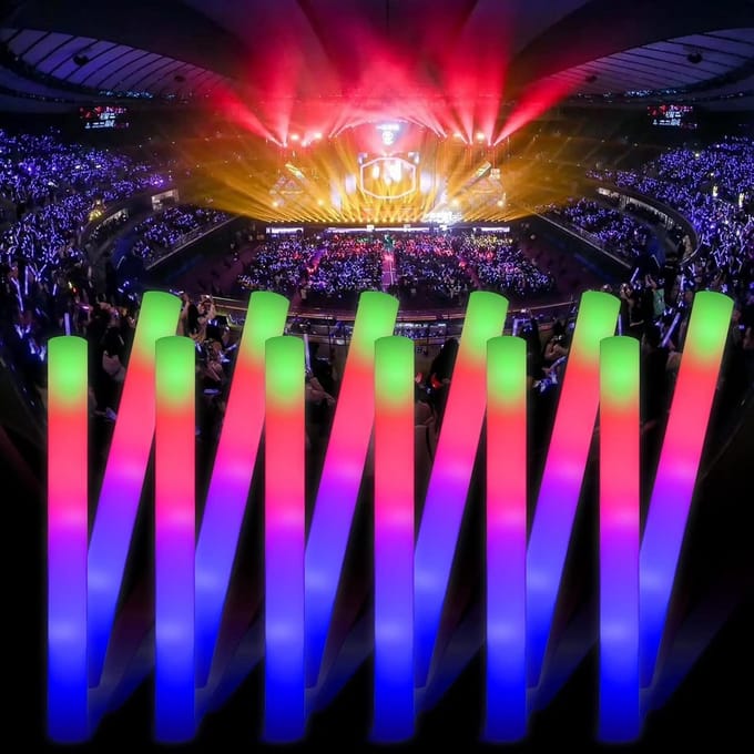 Omgoods - 42 Stuks Luminous Foam Rods voor Feestjes en Evenementen
