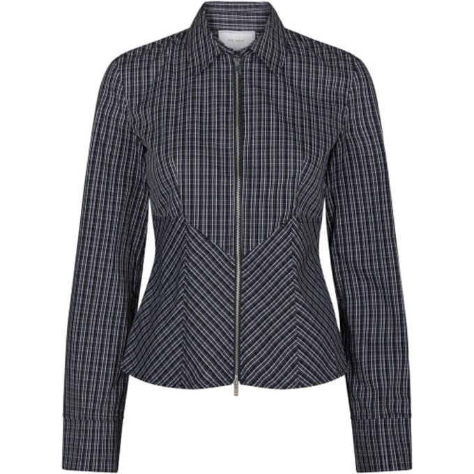 Neo Noir cathy zip shirt 169686 100 black