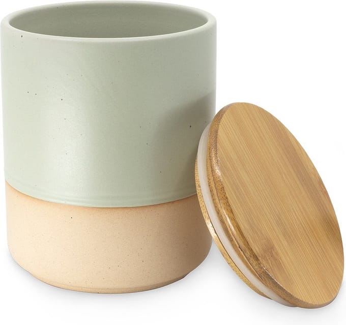 MIKO - Special Ceramics - Bewaarpot groen - Ø 10 cm x 12,5 cm