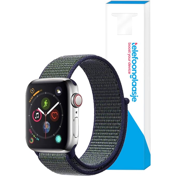 Nylon bandje Apple Watch 1/2/3/4/5/6/SE ? 42/44mm - Groen
