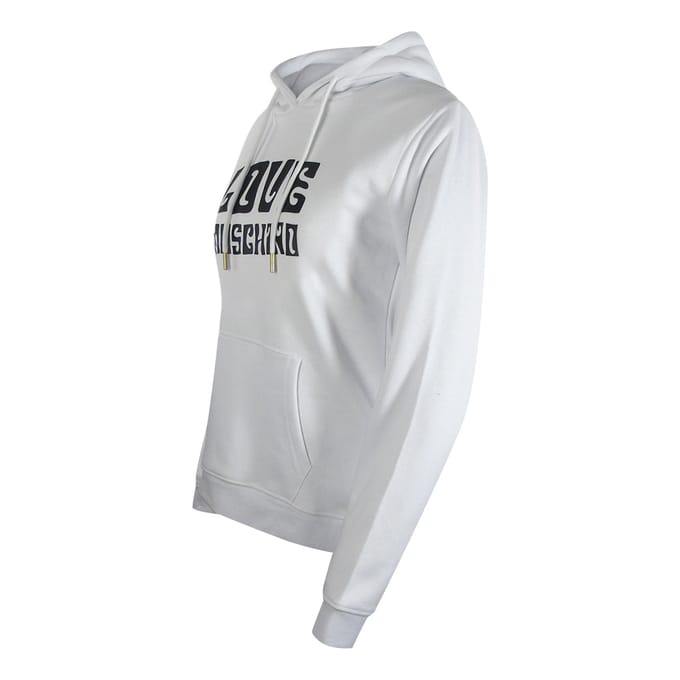 Love Moschino Groovy Logo Witte Hoodie