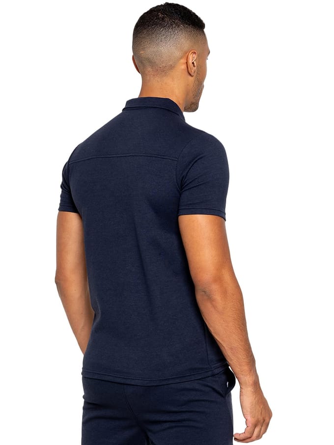 Enzo heren poloshirt met rits