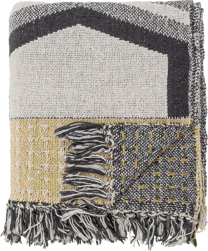 Bloomingville Plaid Annli grijs 160x130cm
