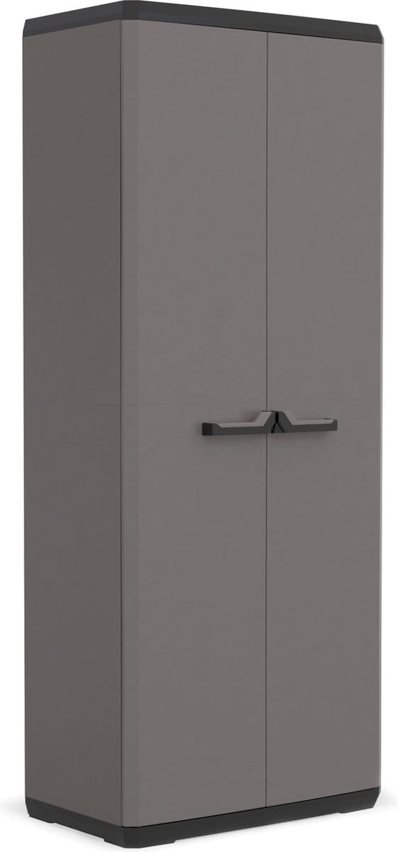 Armoire de rangement - KETER - Più - 3 tablettes réglables - Gris / Noir