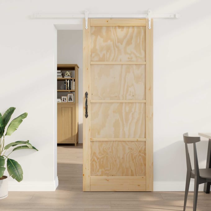 vidaXL - Schuifdeur - ORKDAL - 86 - x - 211 - cm - Massief - grenenhout