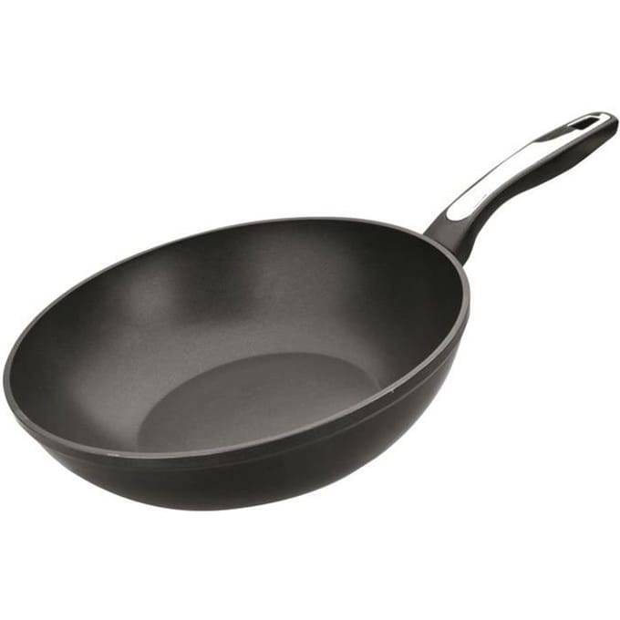 IBILI - Wok Induplus, 28 cm, Aluminium, Anti-aanbak, Compatibel met inductie