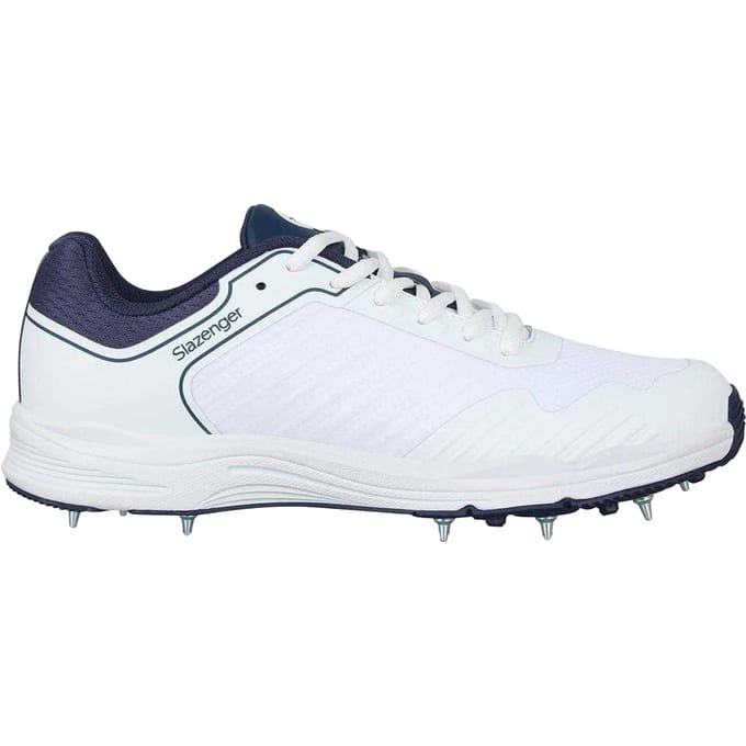 Slazenger Cricket Spikes Heren (Wit, Marine)