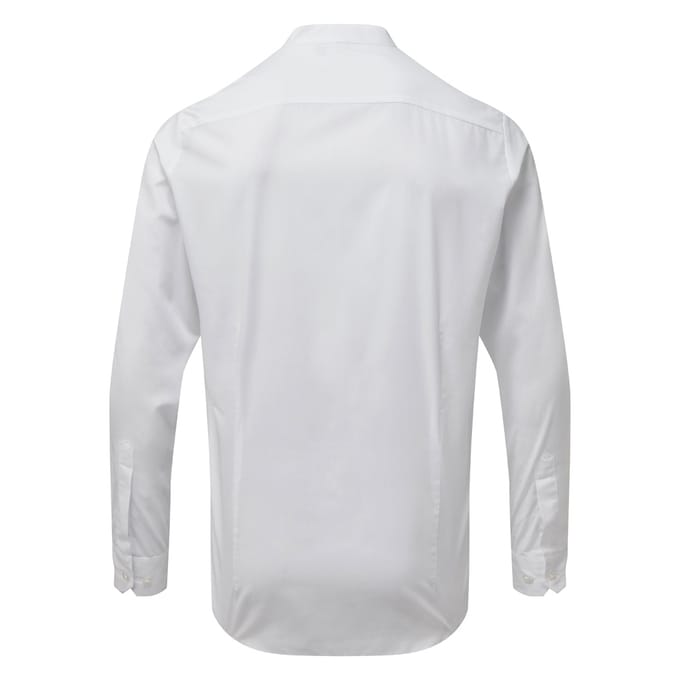 Premier Volwassenen Unisex opa's overhemd met lange mouwen (Wit)