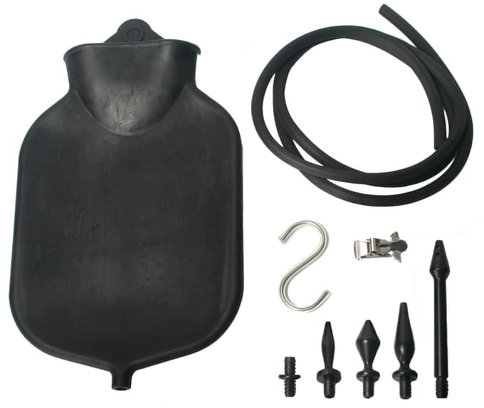 Master Series - Deluxe Enema Set - Zwart